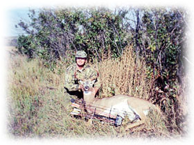 Photo of archer with deer
